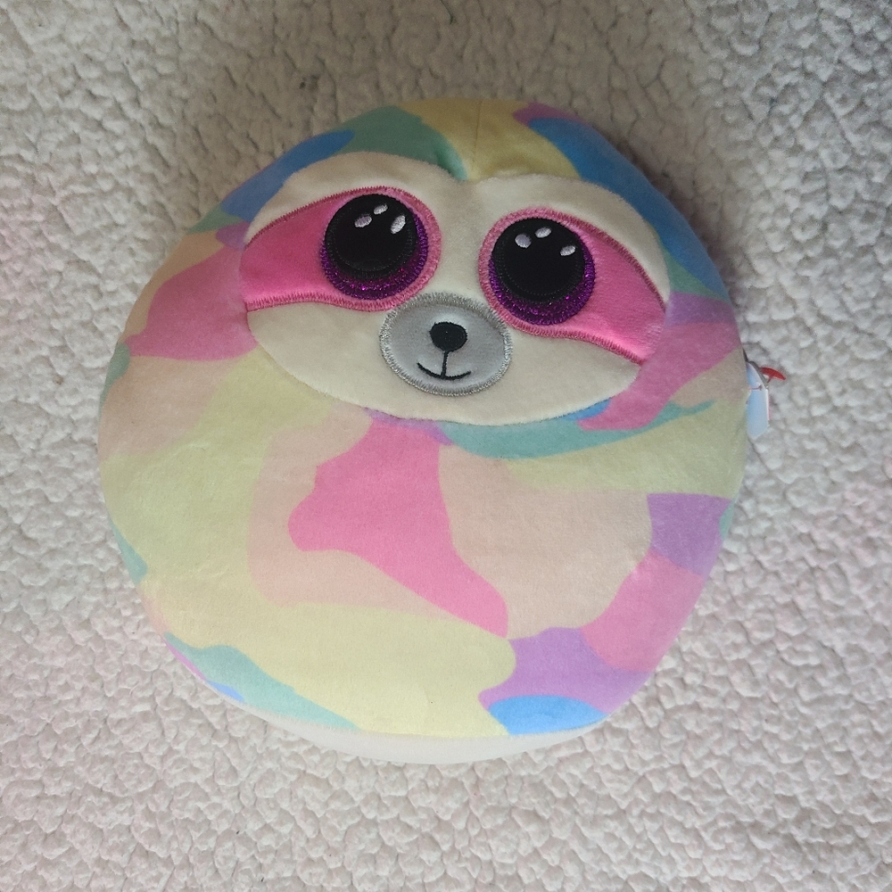 TY Squish-a-Boos collection rainbow stuffed toy NWT Cooper